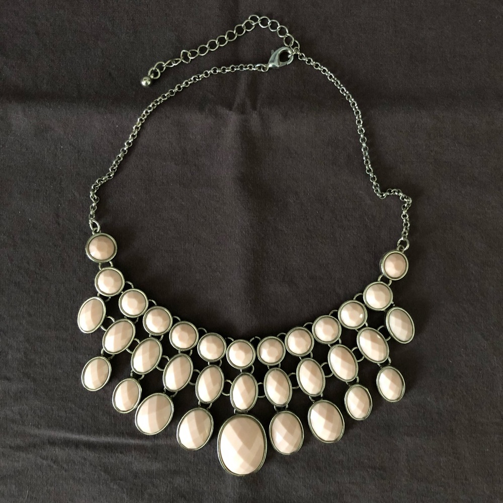 Peach/Apricot Bib Necklace